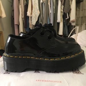 Holly’s patent platforms by Doc Martens !